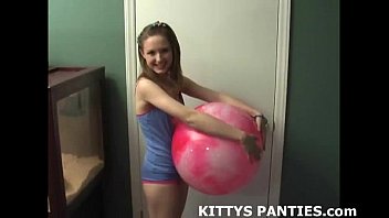 Innocent teen Kitty having a sexy slumber party